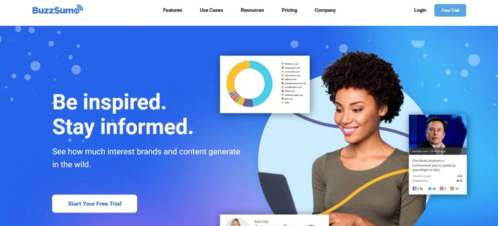 Buzzsumo Homepage