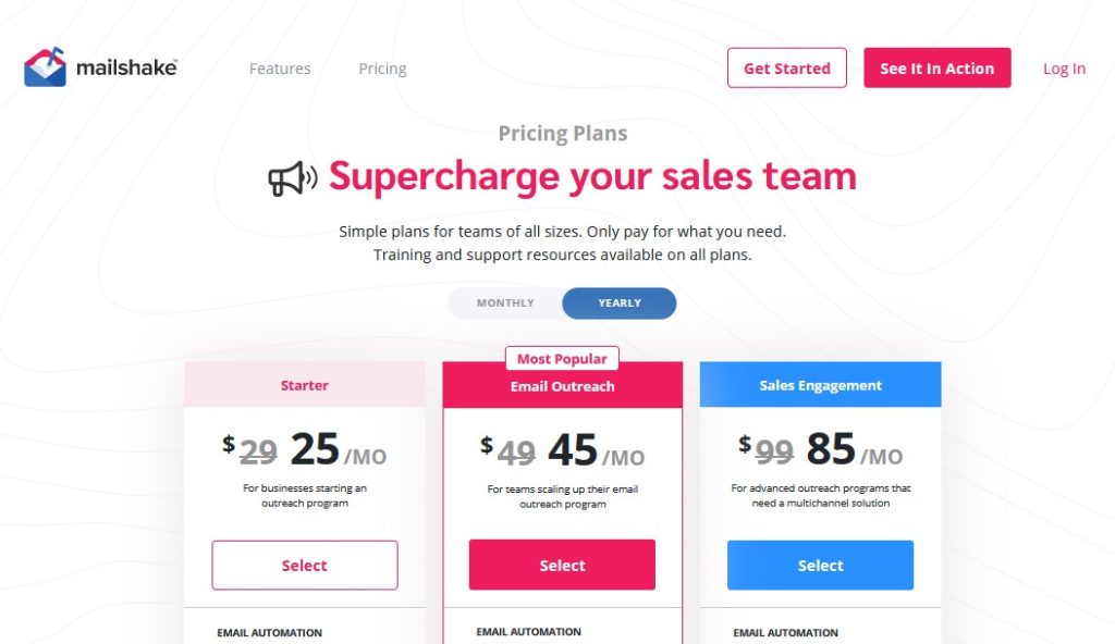 Mailshake Pricing