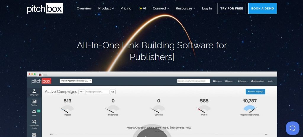 Pitchbox Homepage