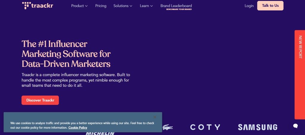 Traackr Homepage