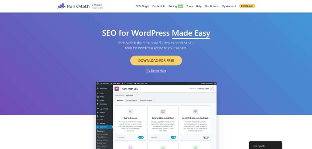 rankmath seo plugin
