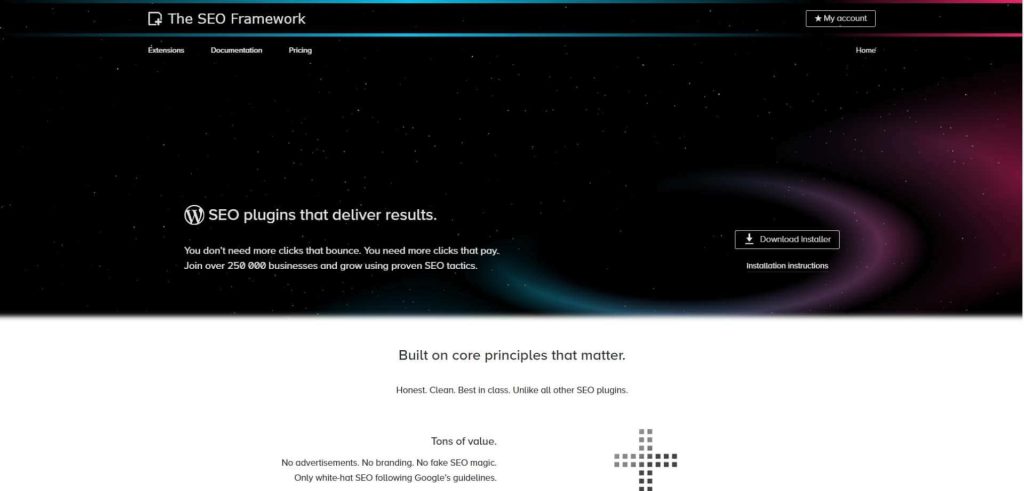 the seo framework plugin