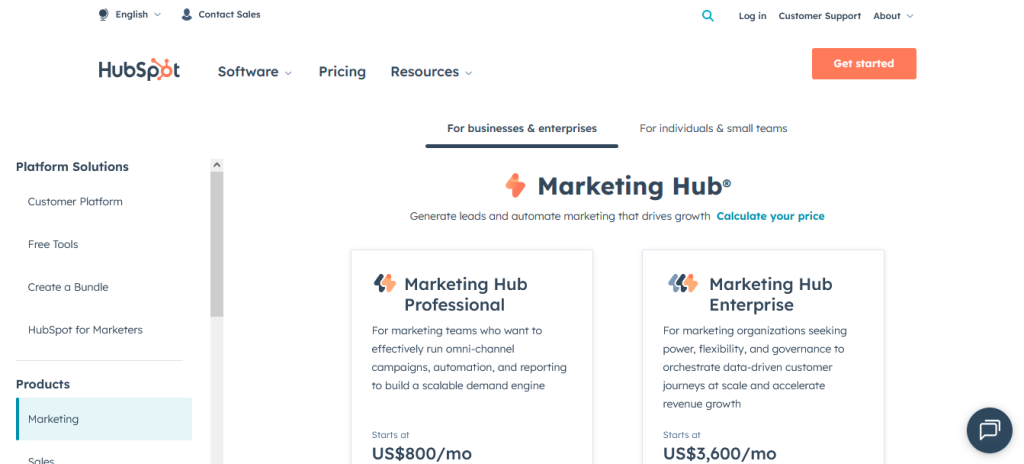 Hubspot Pricing