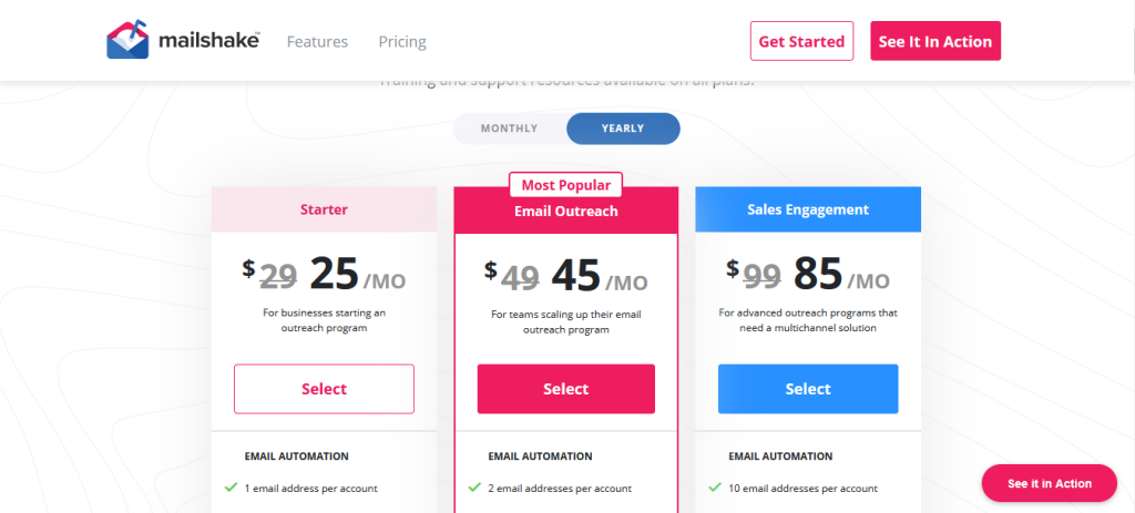 MailShake Pricing