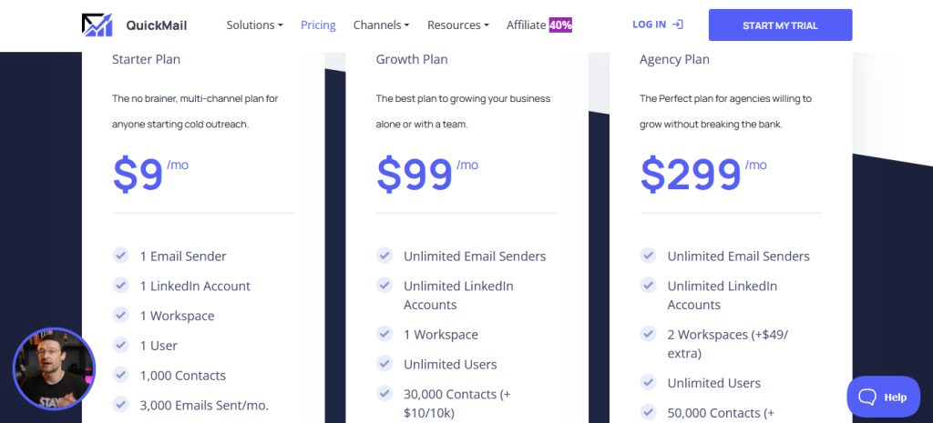 QuickMail Pricing