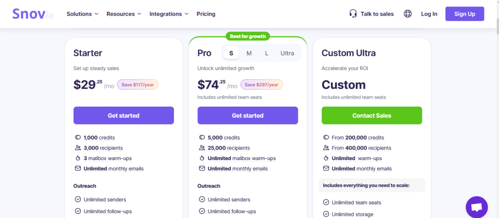 Snov.io Pricing