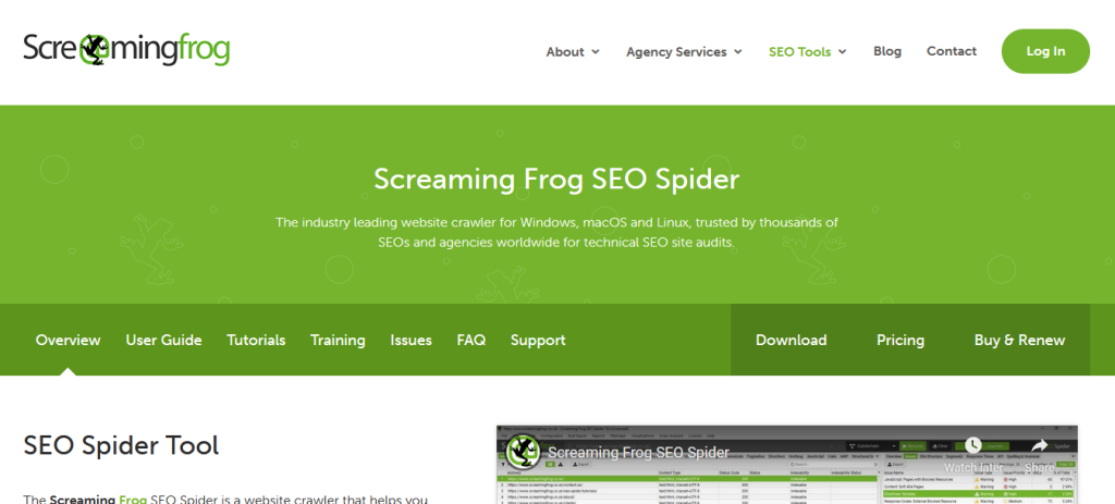 Screaming Frog SEO Spider