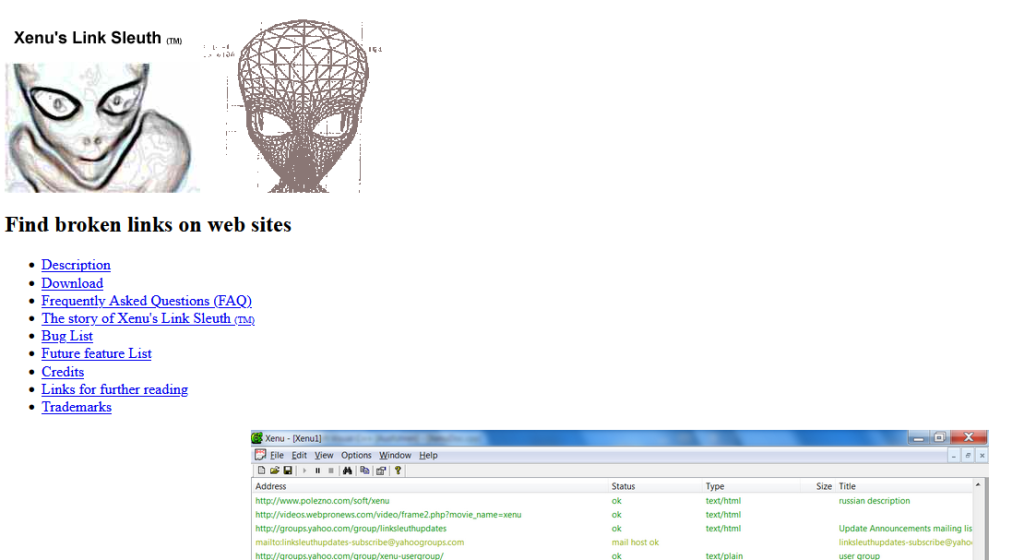 Xenu’s Link Sleuth
