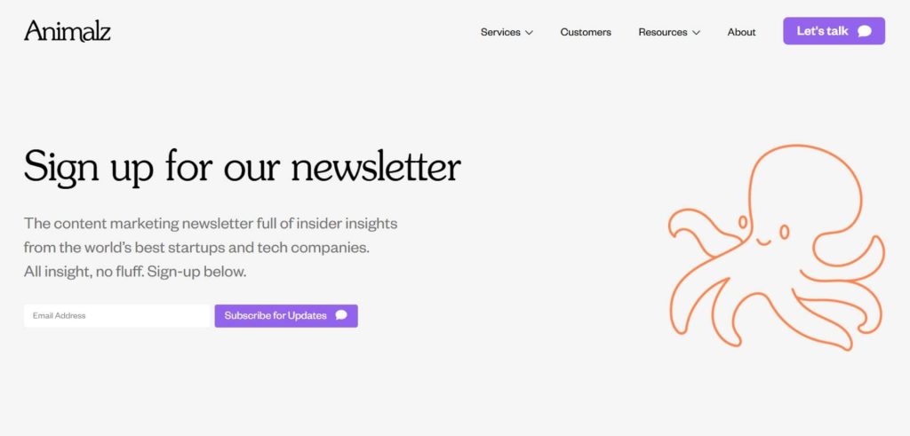 Animalz Newsletter