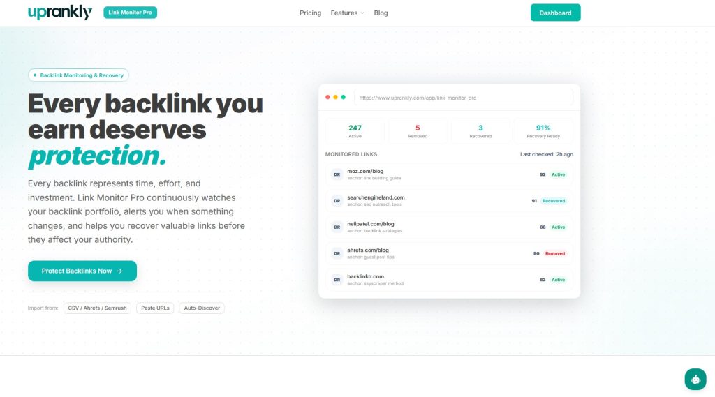 Link Monitor Pro Homepage