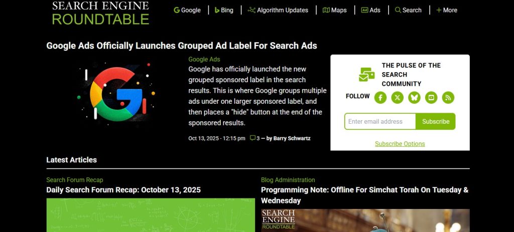 Search Engine Roundtable