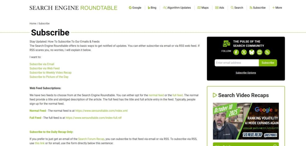 Search Engine journal newsletter