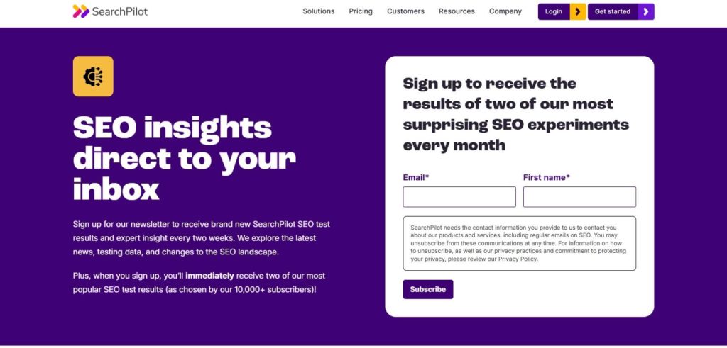 SearchPilot Newsletter