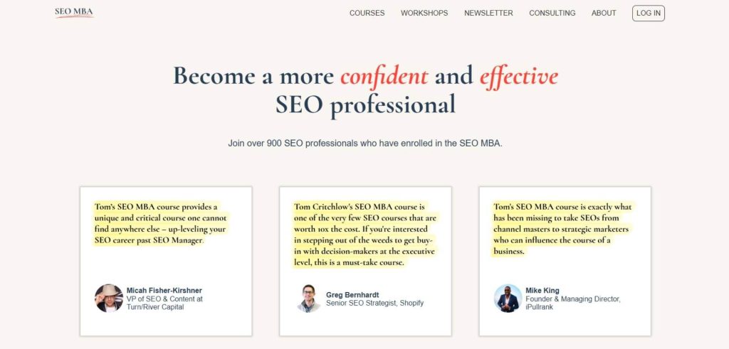 seo mba newsletter