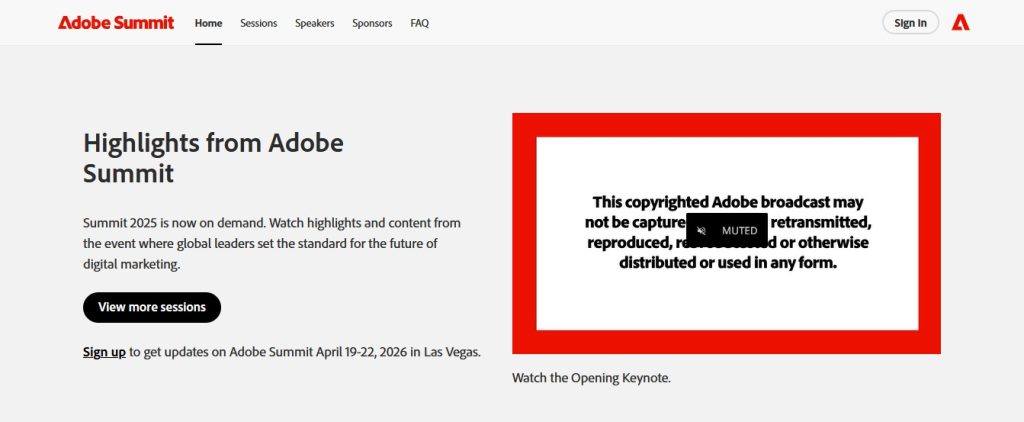 Adobe Summit SEO Conference