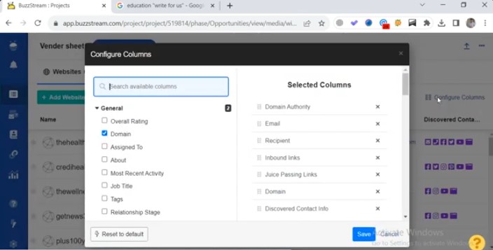 Buzzstream - Prospect Checking