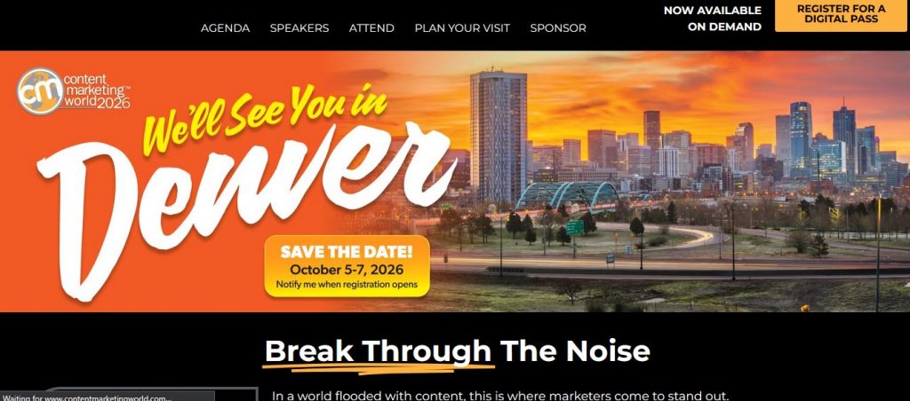 Content Marketing World Conference