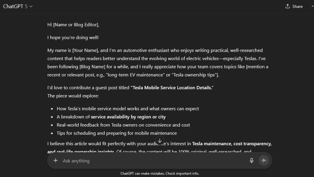 Using ChatGPT to Write Personalized Outreach Email 02