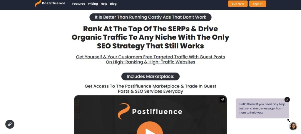 Postifluence Homepage