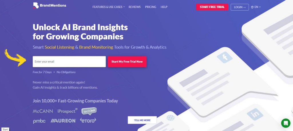 BrandMentions Homepage