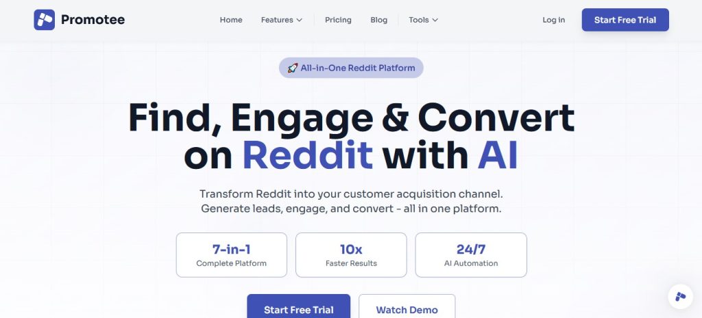 Promotee.io Homepage