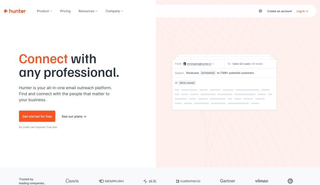 Hunter Homepage