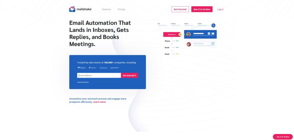 Mailshake Homepage